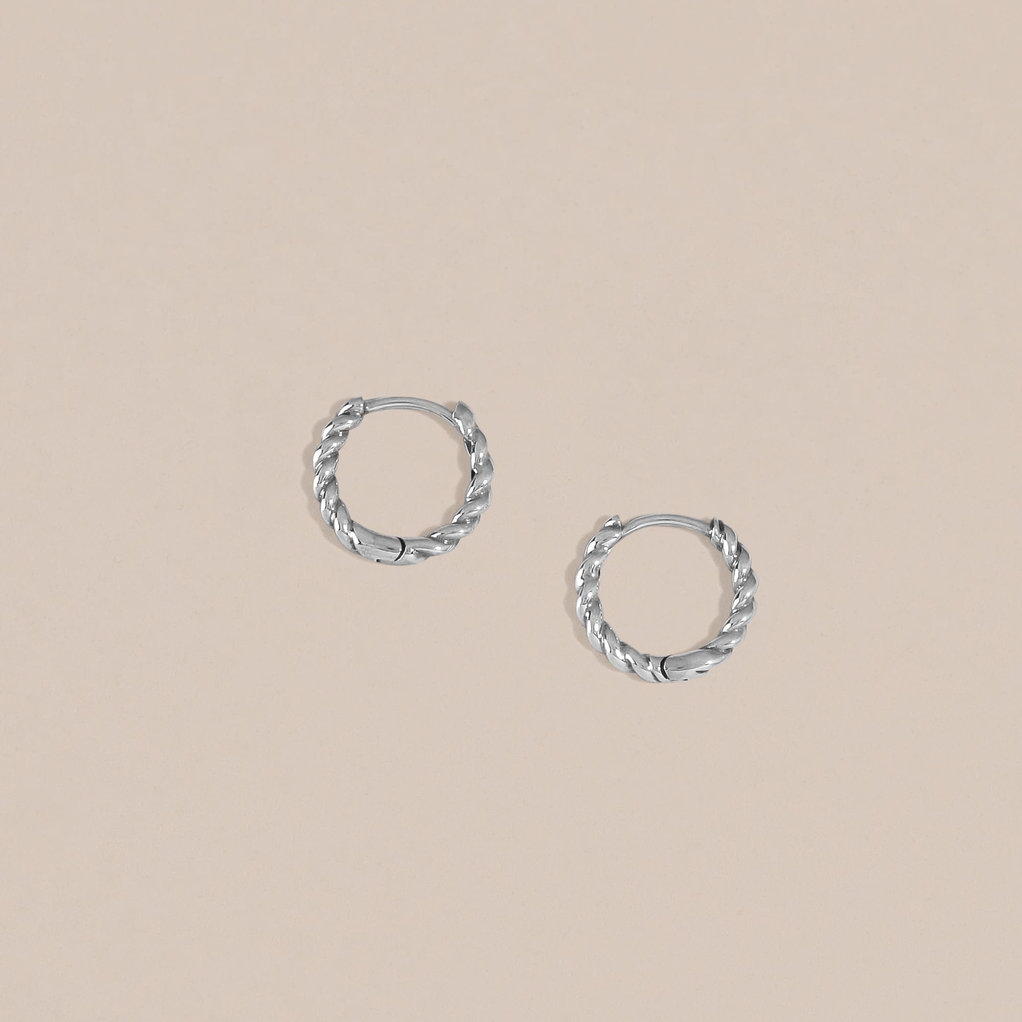 Boma Jewelry Earrings Braided Huggie Hoops