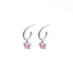 Boma Jewelry Earrings Butterfly Hoops