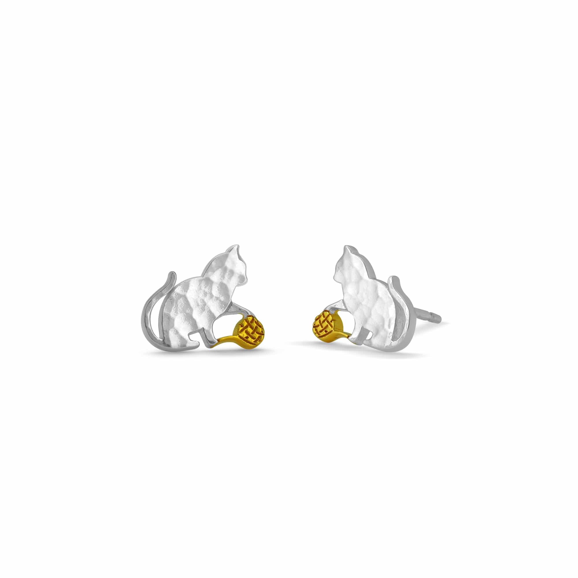 Boma Jewelry Earrings Cat and Yarn Studs