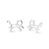 Boma Jewelry Earrings Cat Outline Stud Earrings