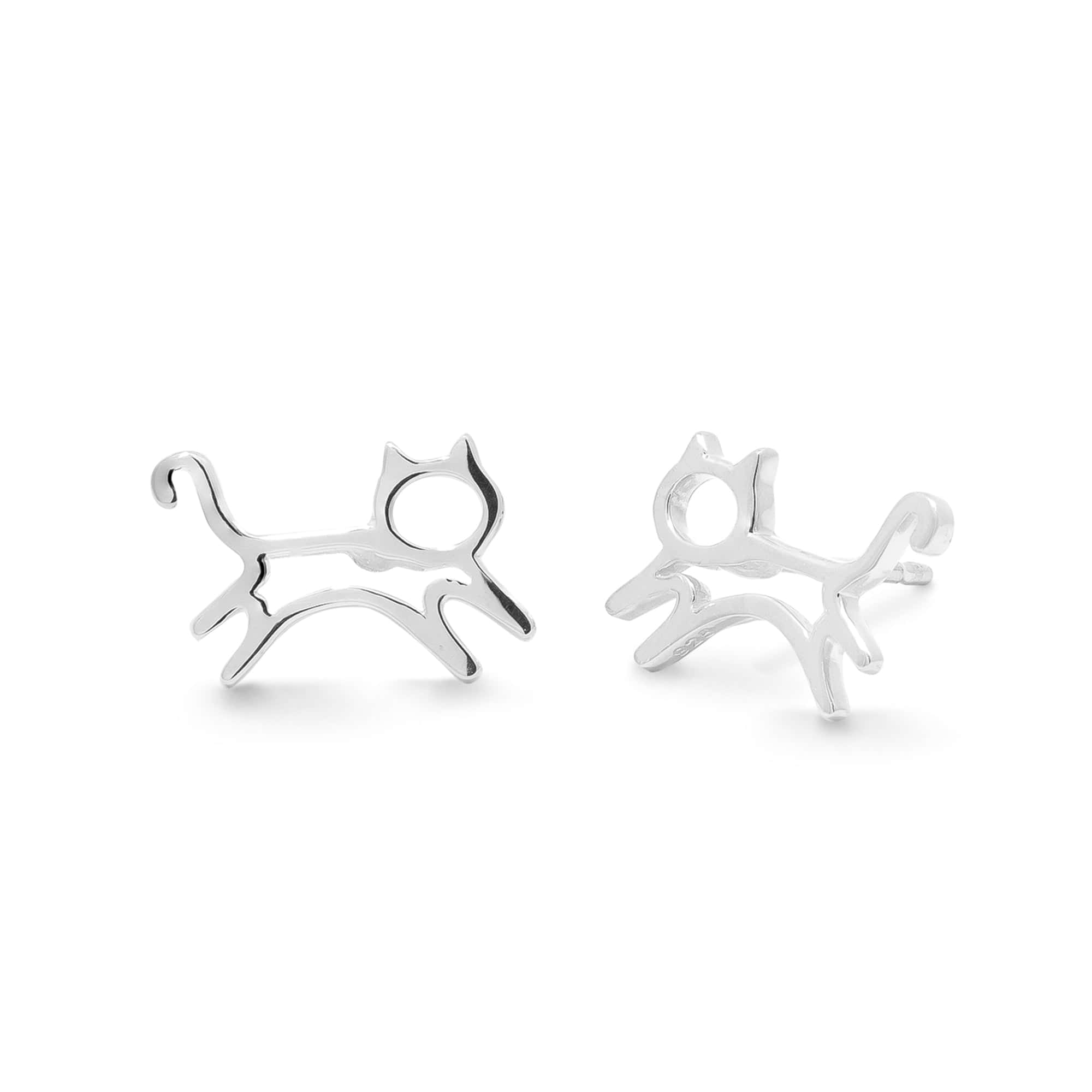 Boma Jewelry Earrings Cat Outline Stud Earrings