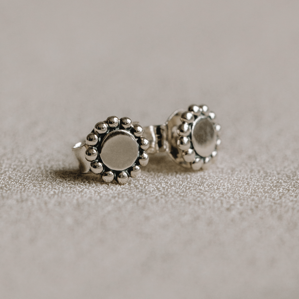 Boma Jewelry Earrings Circle Dotted Stud