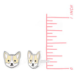 Boma Jewelry Earrings Corgi Dog Studs