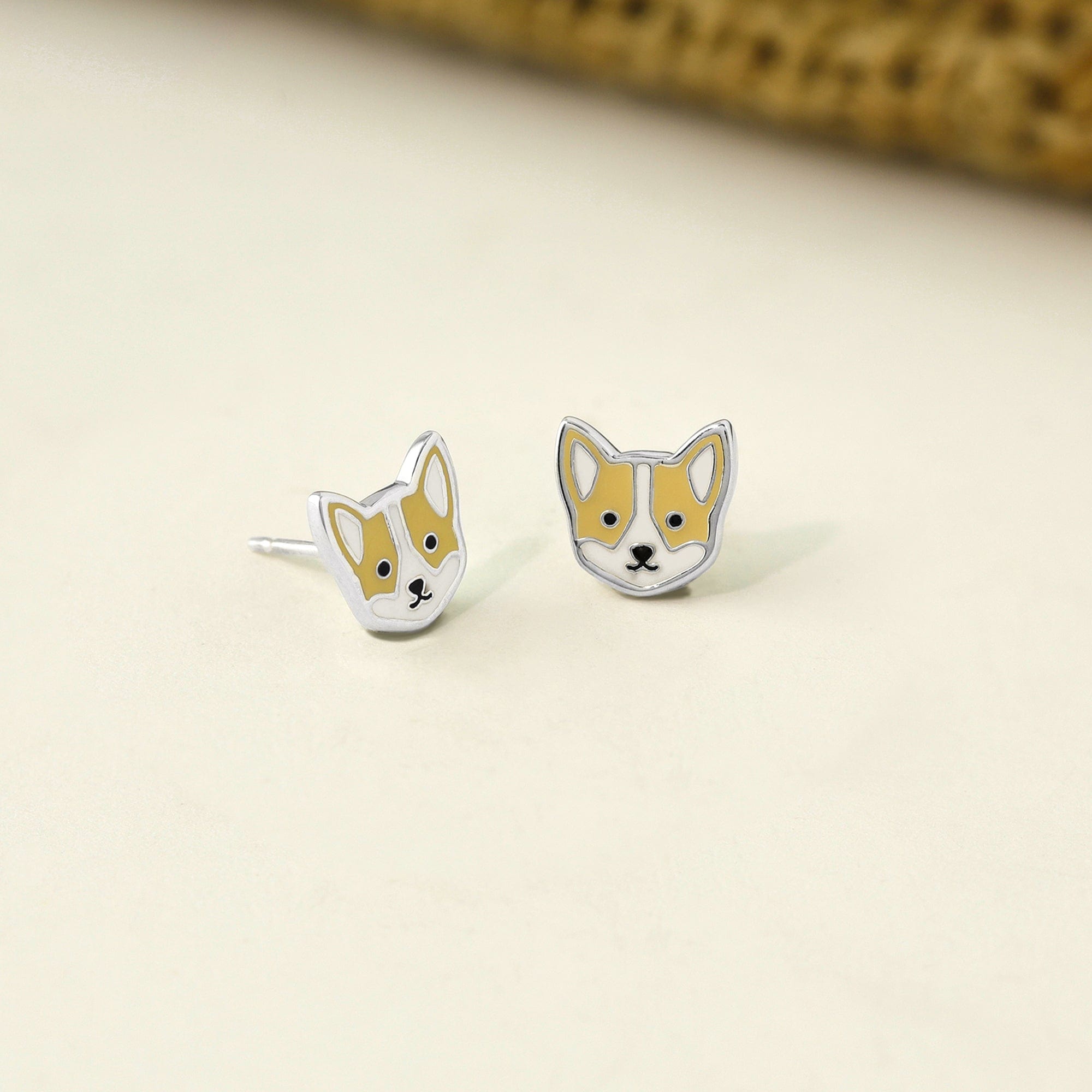 Boma Jewelry Earrings Corgi Dog Studs