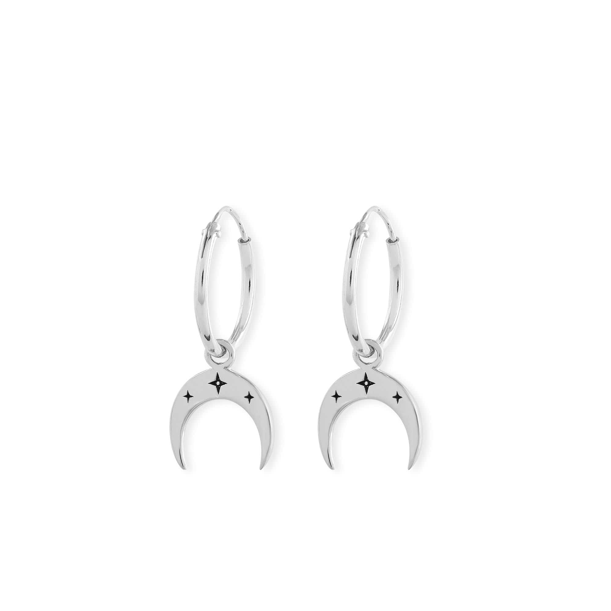 Boma Jewelry Earrings Crescent Moon Hoops