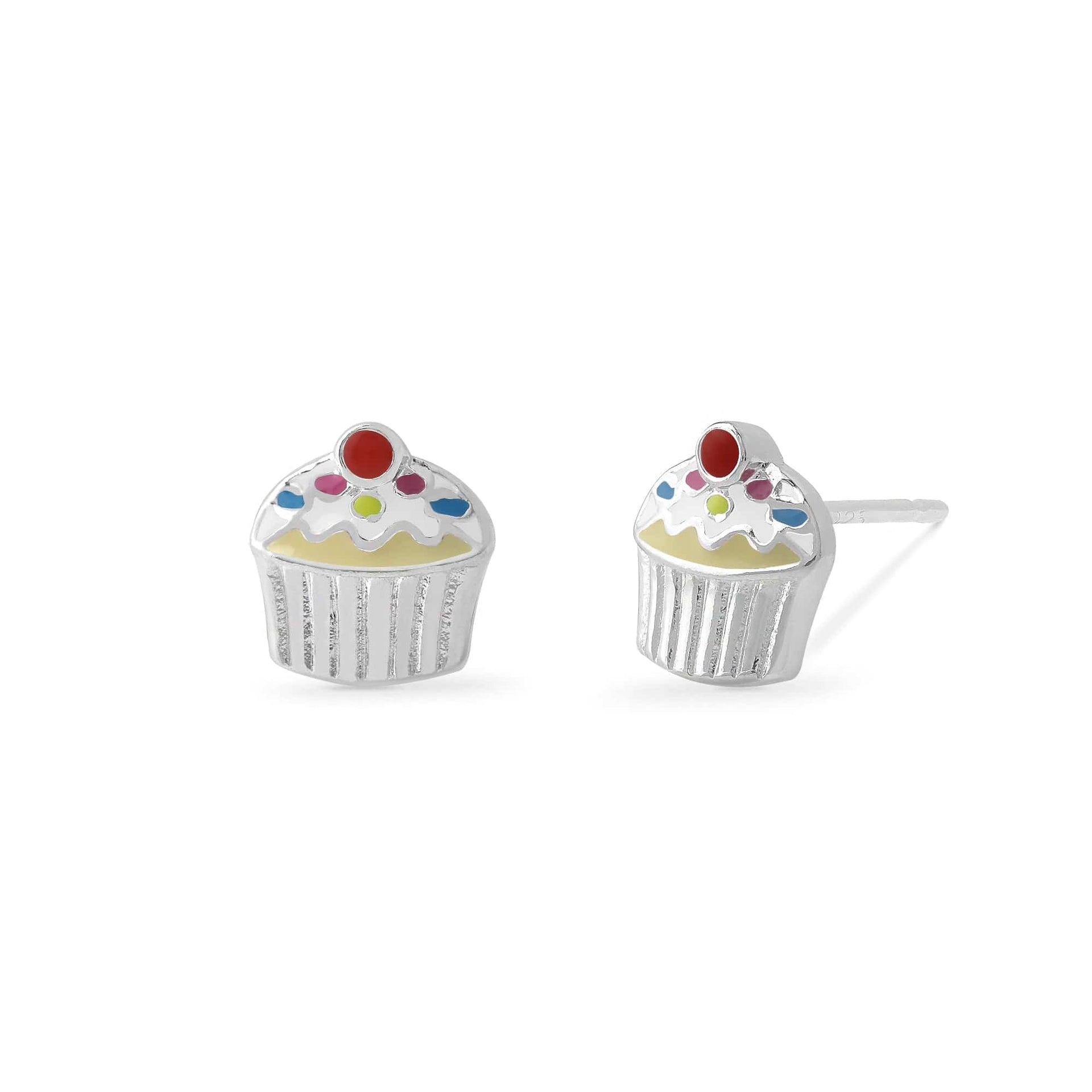 Cupcake Studs | Cupcake Earrings | Boma Jewelry