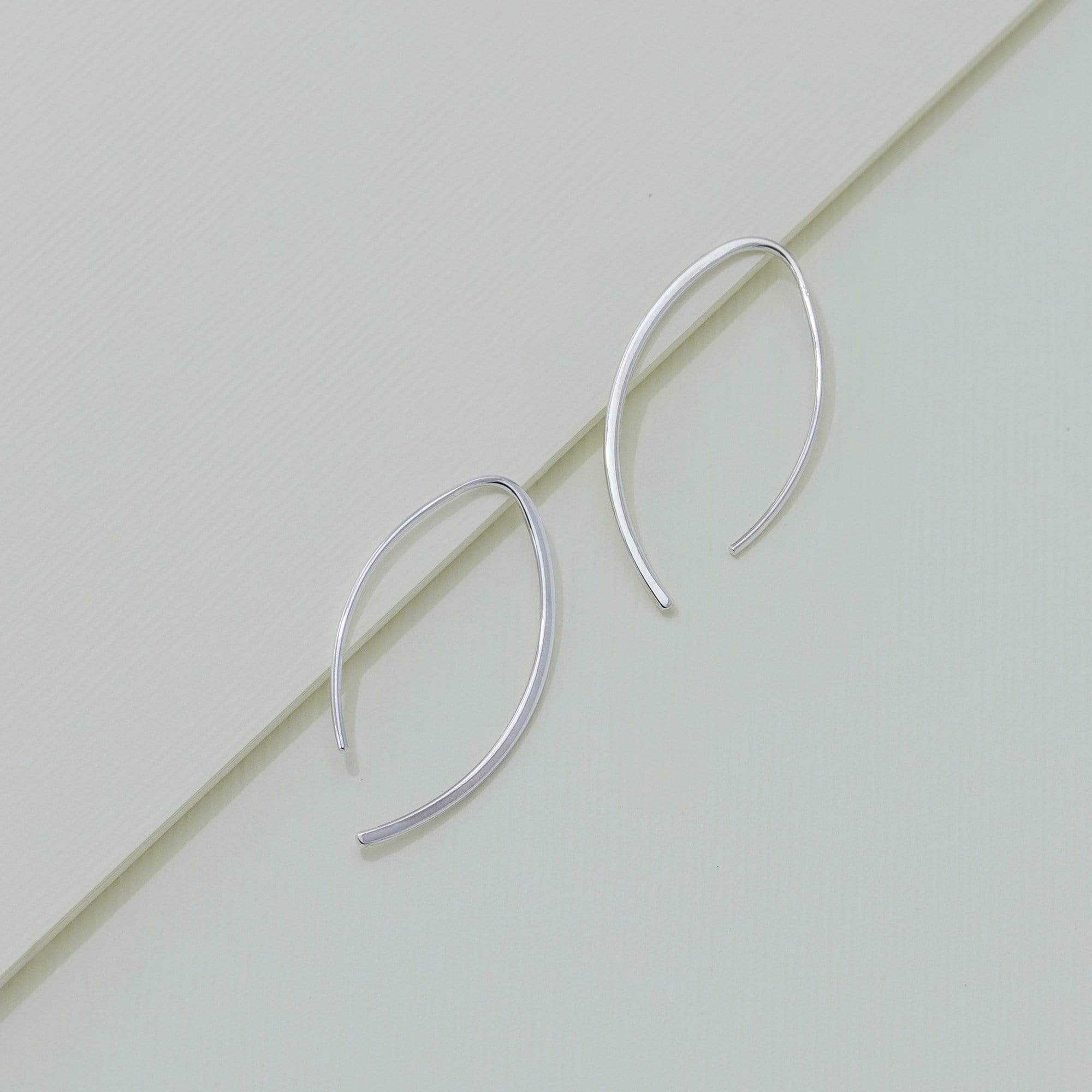Boma Jewelry Earrings Curved Pull Through Hoops