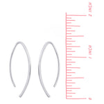 Boma Jewelry Earrings Curved Pull Through Hoops