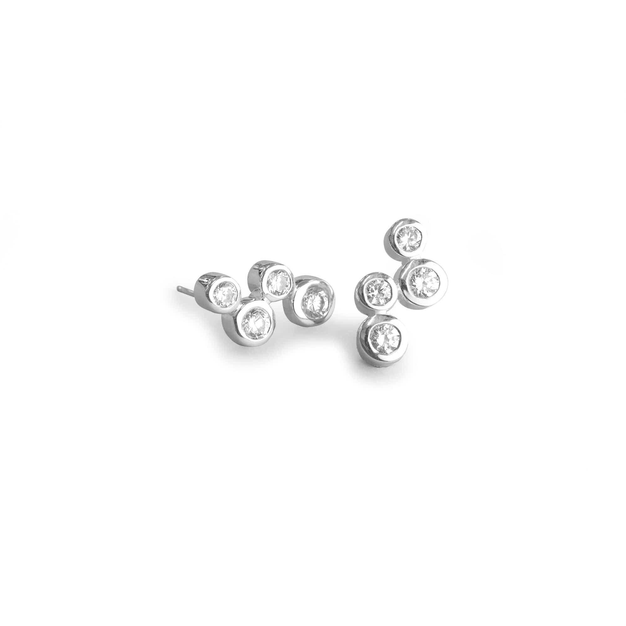 Boma Jewelry Earrings CZ Circle Earrings Studs