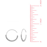 Boma Jewelry Earrings Dot Pull Through Hoops