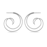 Boma Jewelry Earrings Double Curl Hoops