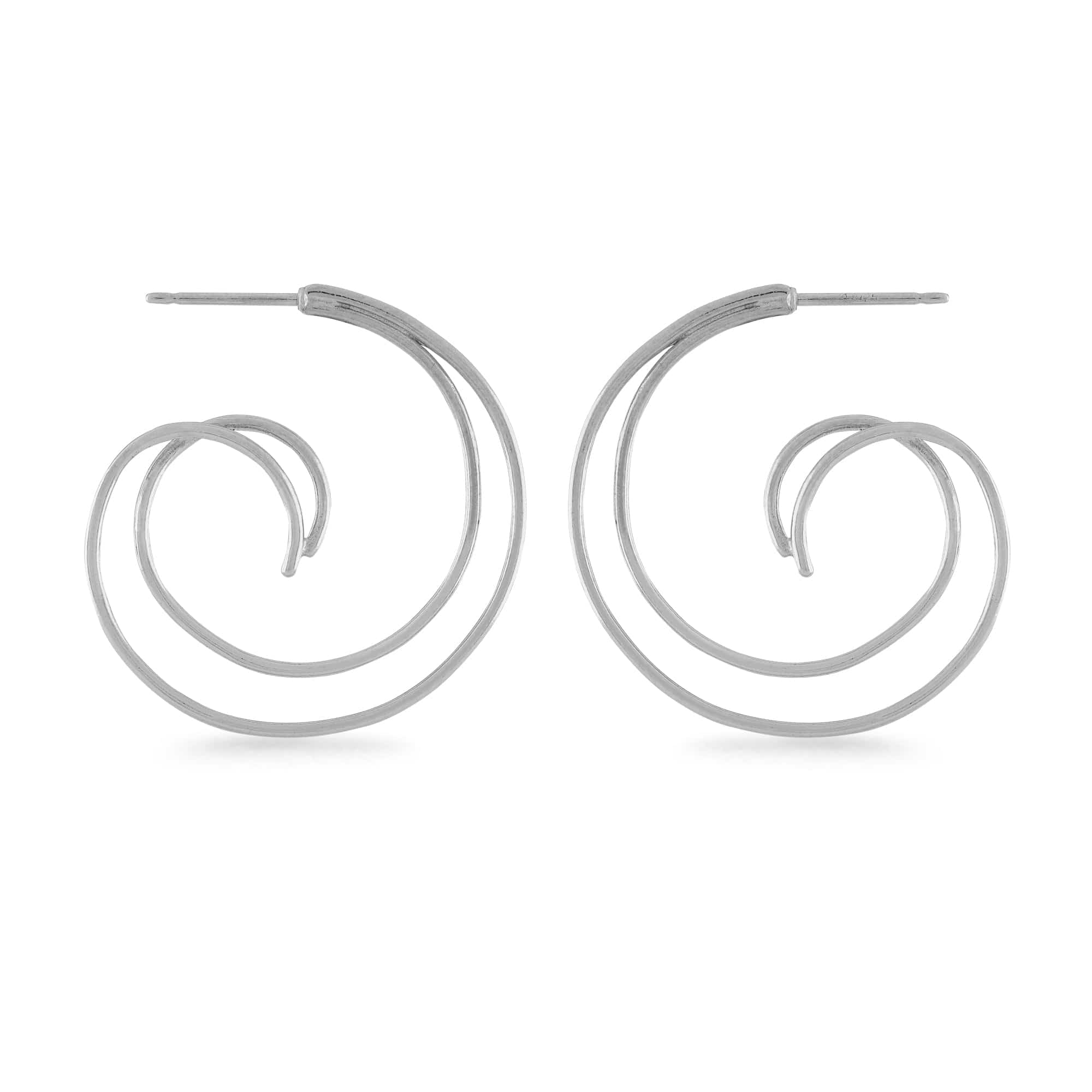 Boma Jewelry Earrings Double Curl Hoops