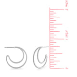 Boma Jewelry Earrings Double Hoops