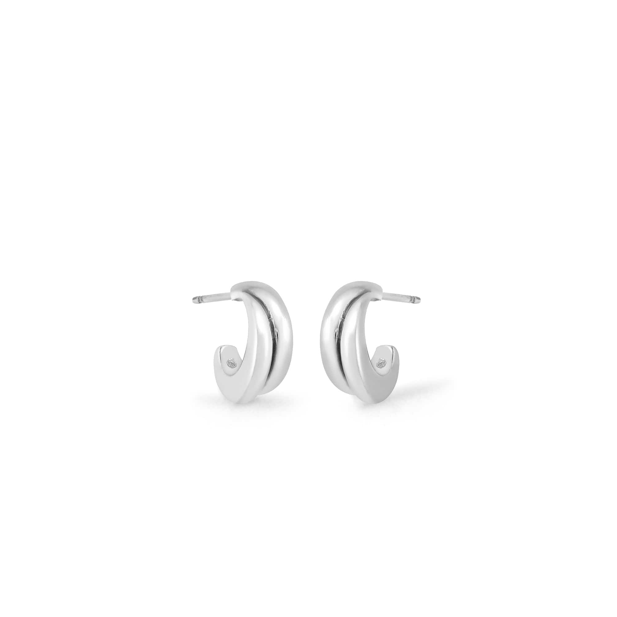 Boma Jewelry Earrings Double Lined Hoops