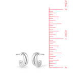 Boma Jewelry Earrings Double Lined Hoops