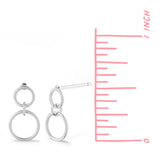 Boma Jewelry Earrings Double Round Loop Studs