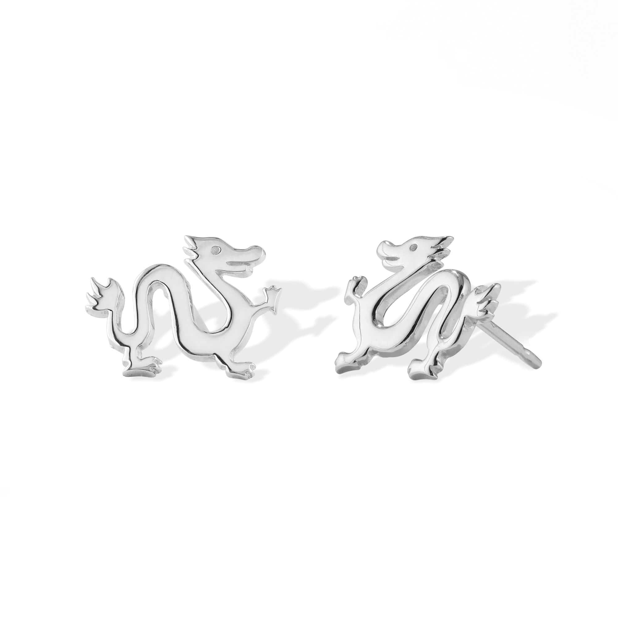 Boma Jewelry Earrings Dragon Animal Zodiac Stud Earrings