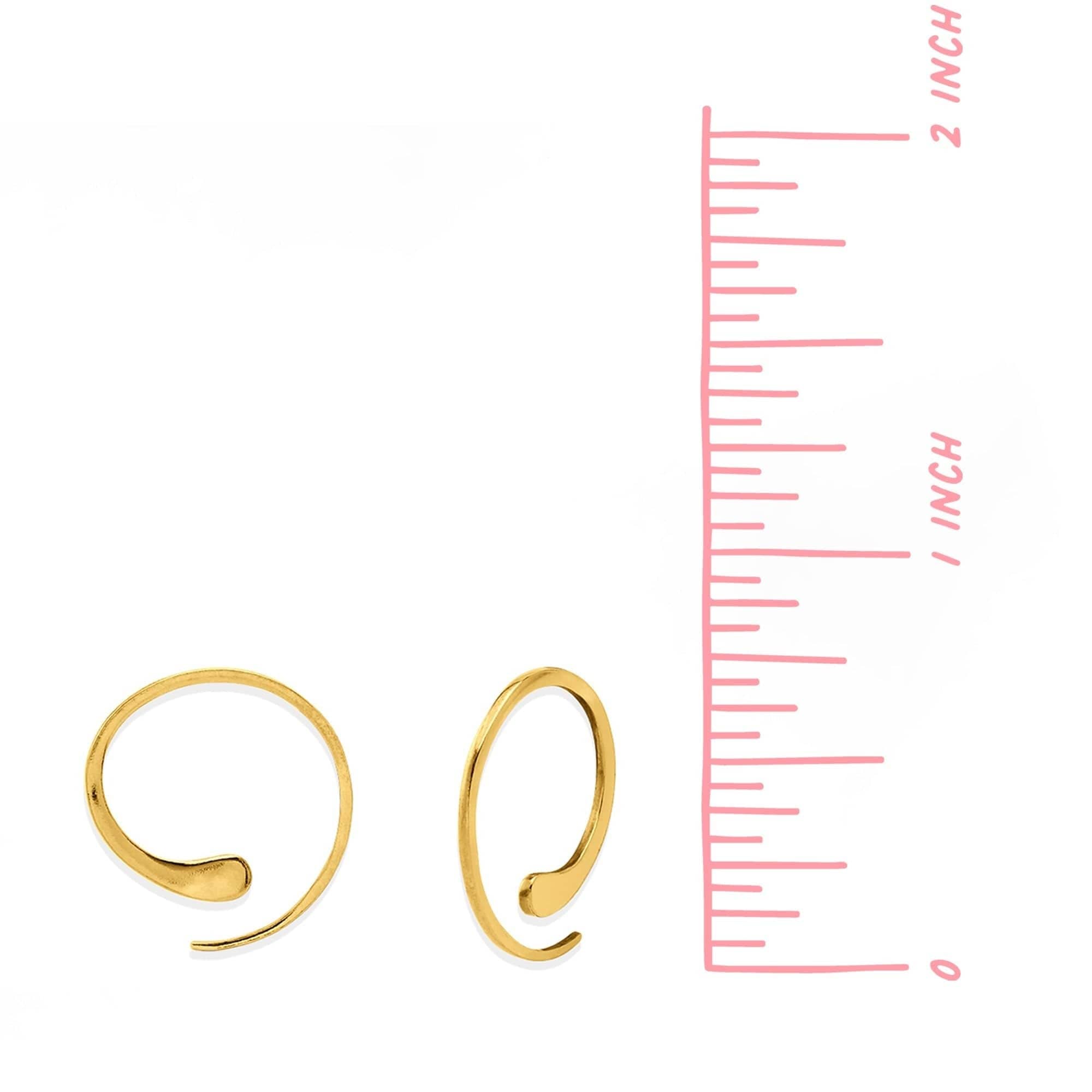 Boma Jewelry Earrings Essential Pull Through Hoops