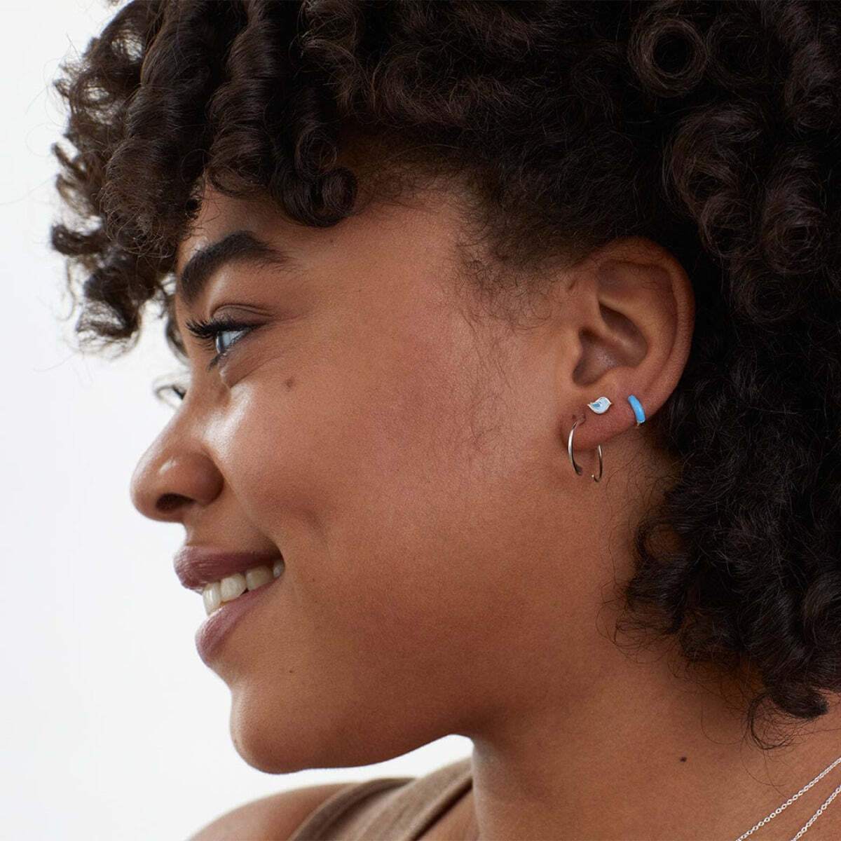 Essential Pull Through Hoops Silver Earrings Boma Jewelry
