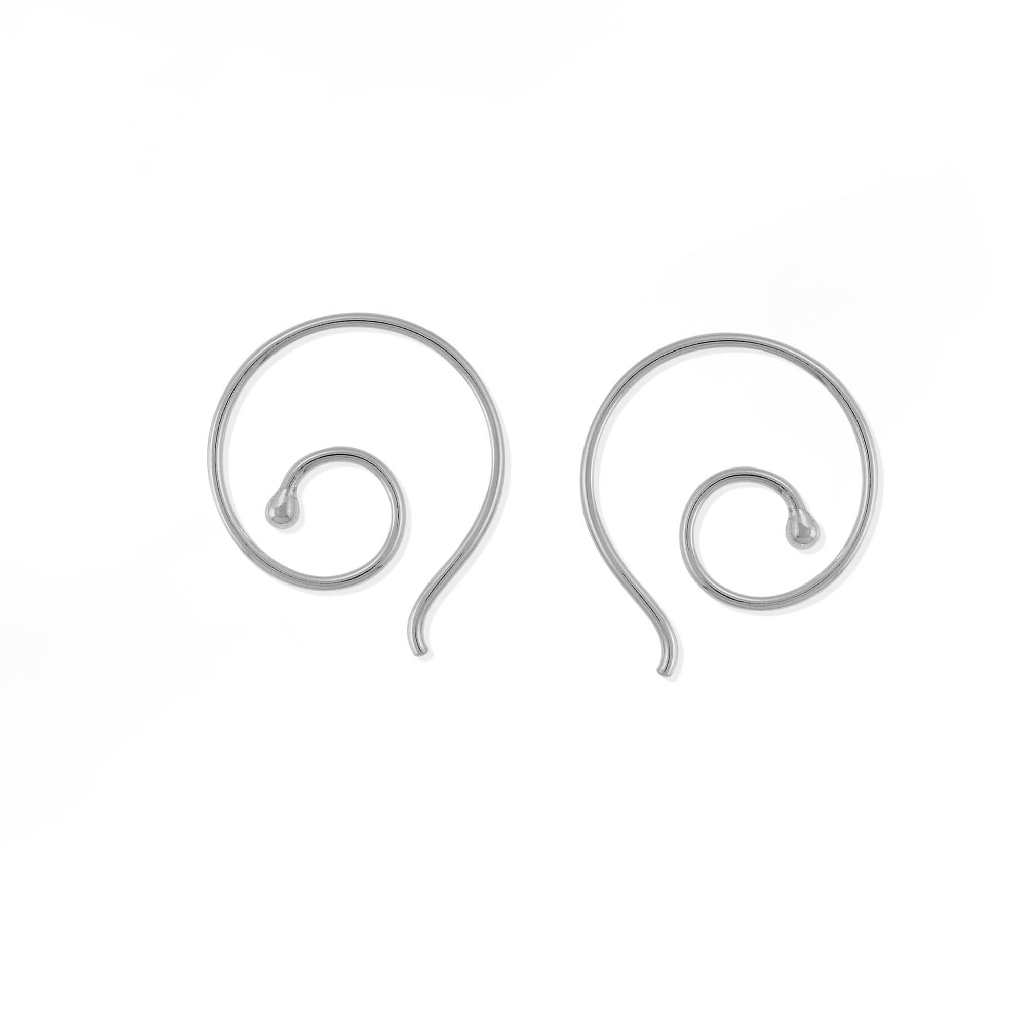 Boma Jewelry Earrings Essential Spiral Pull Through Hoops