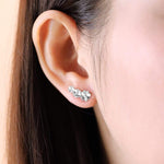 Boma Jewelry Earrings Flower Ear Crawlers