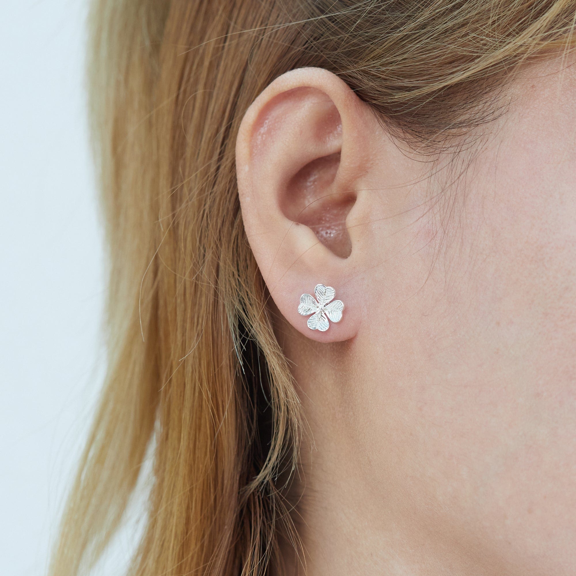 Boma Jewelry Earrings Four Leaf Clover Stud Earrings