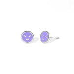 Boma Jewelry Earrings Grape Purple Emoji Face Studs