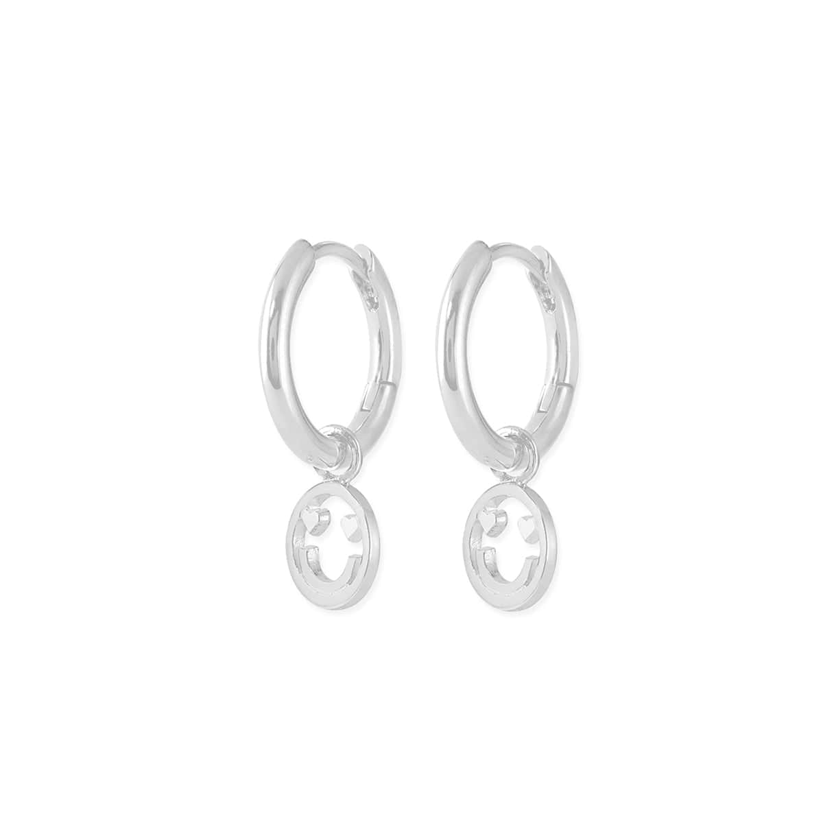 Boma Jewelry Earrings Happy Face Huggies Hoops