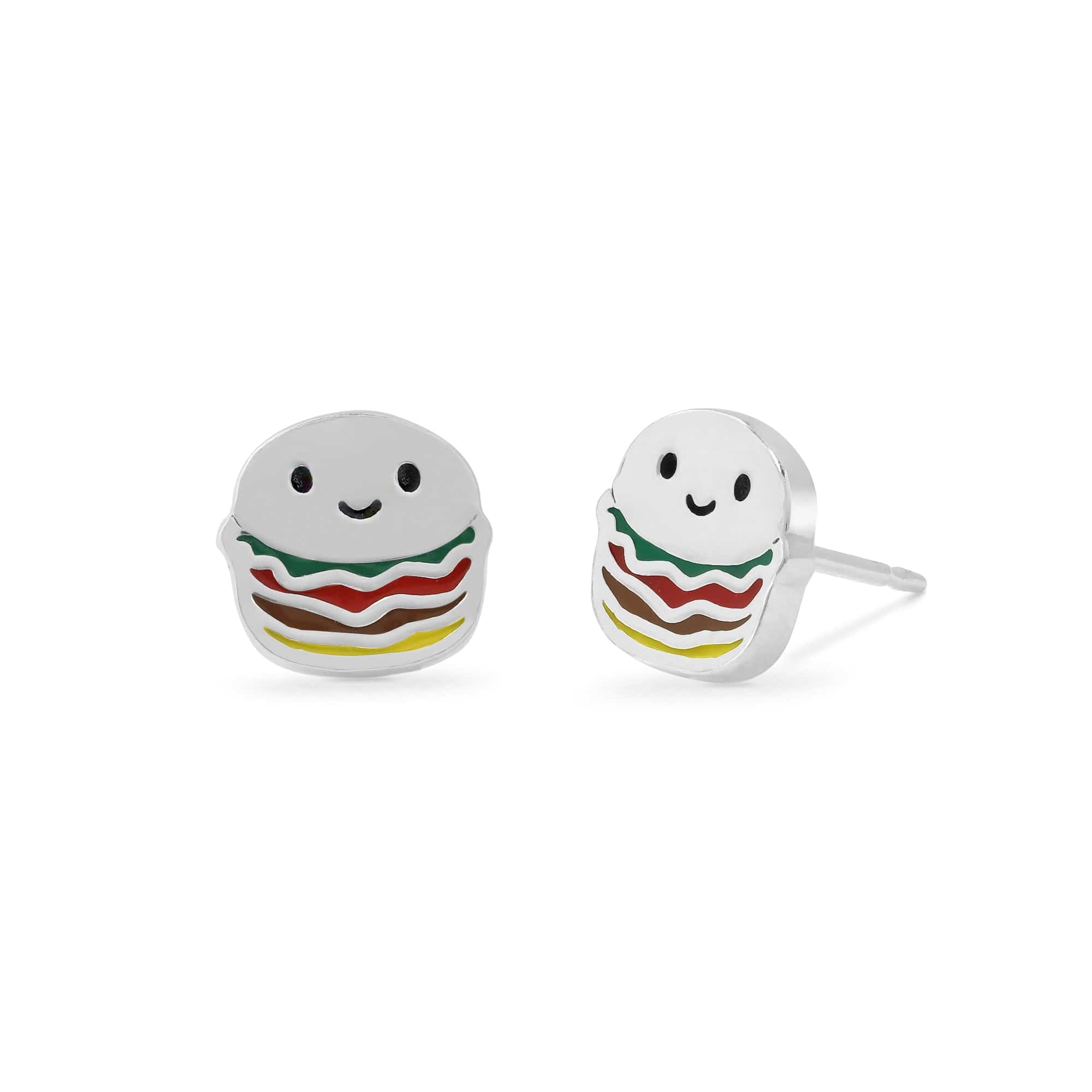 Boma Jewelry Earrings Happy Hamburger Studs