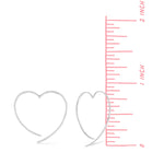 Boma Jewelry Earrings Heart Pull Through Hoops