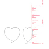 Boma Jewelry Earrings Heart Pull Through Hoops