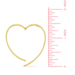 Boma Jewelry Earrings Heart Pull Through Hoops