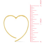 Boma Jewelry Earrings Heart Pull Through Hoops