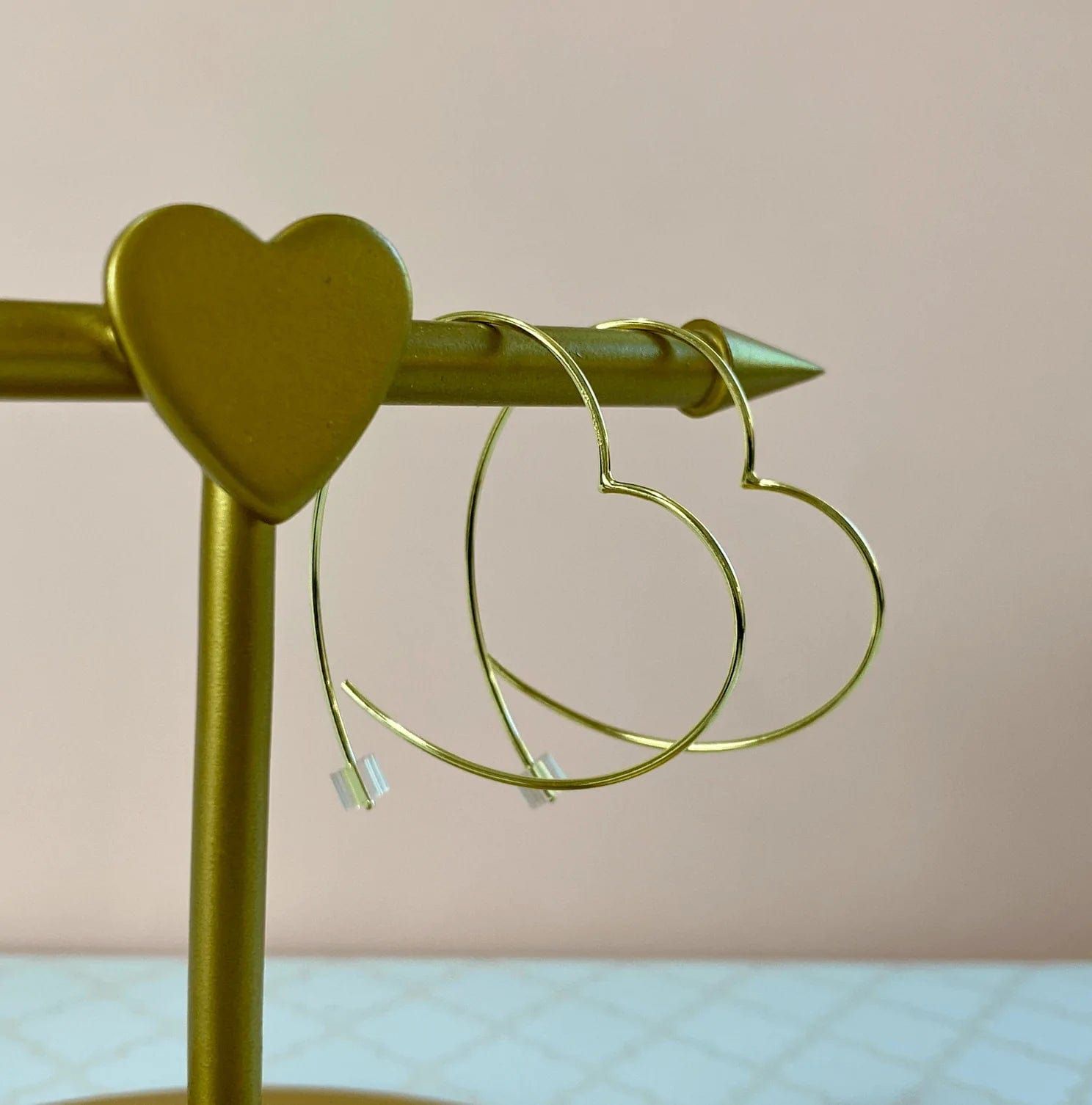 Boma Jewelry Earrings Heart Pull Through Hoops