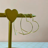 Boma Jewelry Earrings Heart Pull Through Hoops