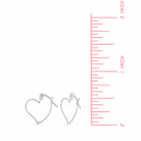 Boma Jewelry Earrings Heart Tilt Hoops