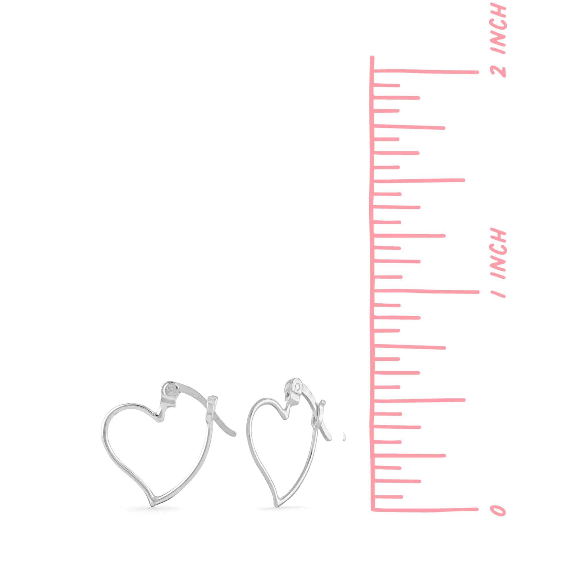 Boma Jewelry Earrings Heart Tilt Hoops