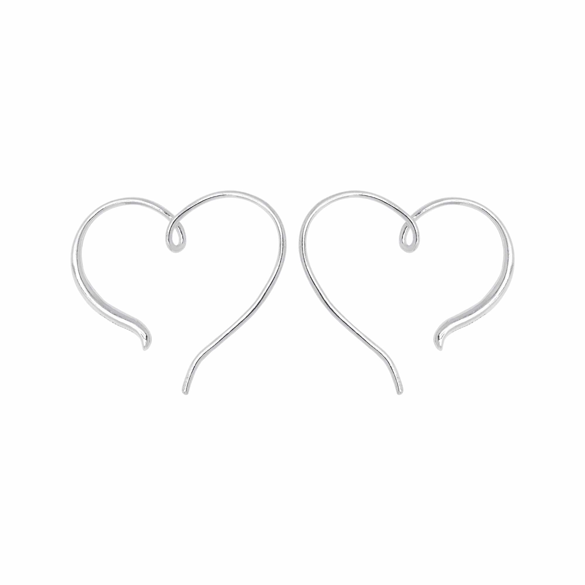 Boma Jewelry Earrings Heartstring Pull Through Hoops