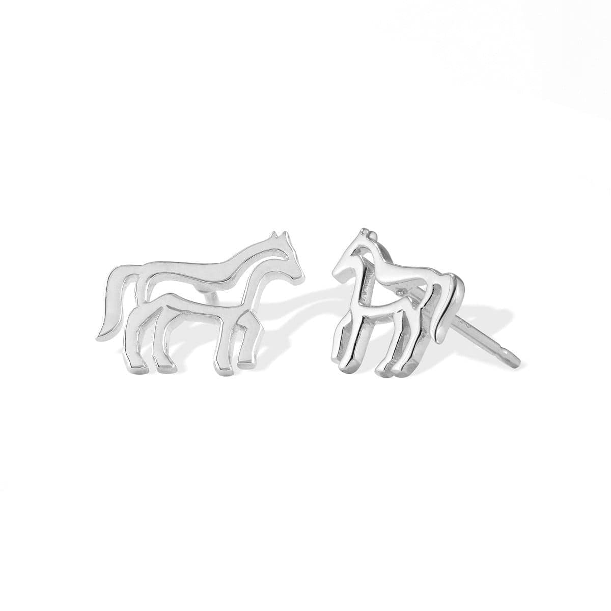 Boma Jewelry Earrings Horse Animal Zodiac Stud Earrings