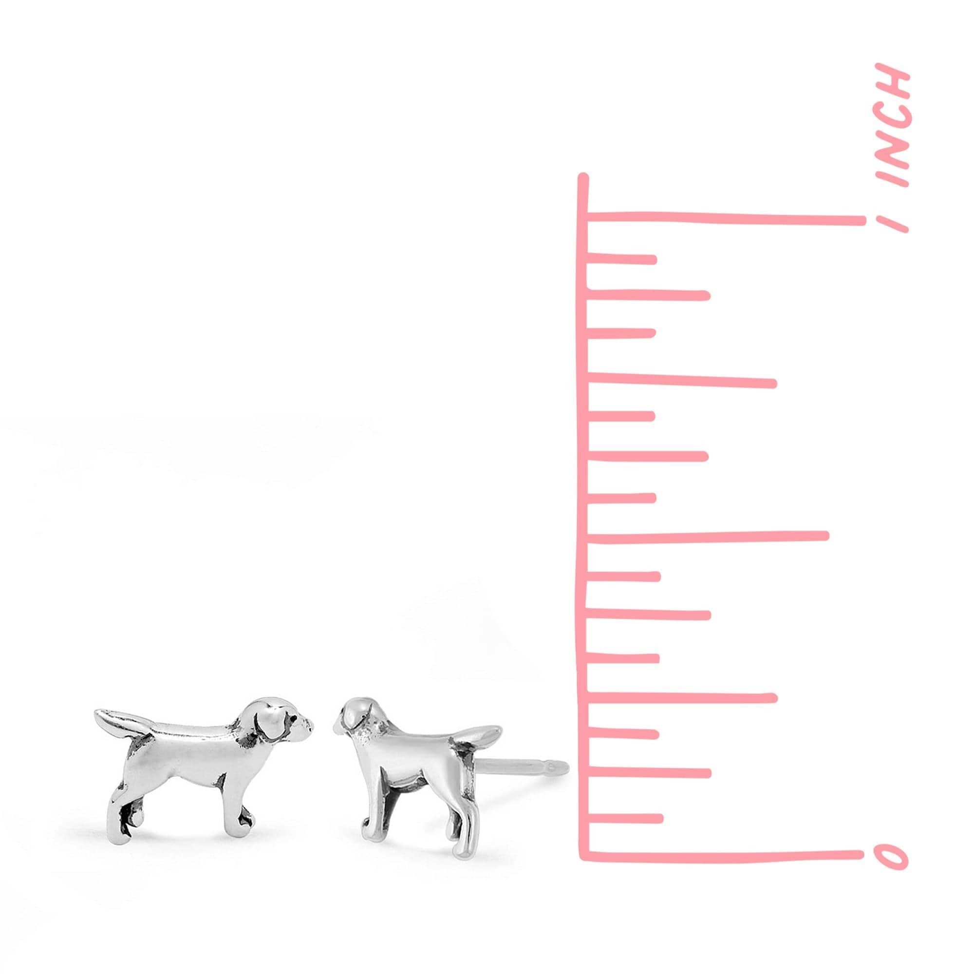 Labrador Retriever Dog | Silver Earrings | Boma Jewelry