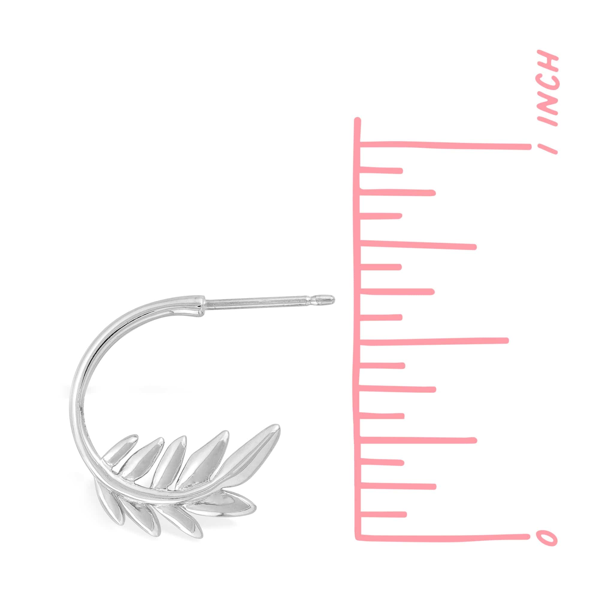 Boma Jewelry Earrings Leaf Circle Hoops Studs