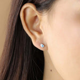 Boma Jewelry Earrings Little Bird Turquoise Heart