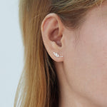 Boma Jewelry Earrings Little Leaf Branch Stud Earrings