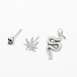 Boma Jewelry Earrings Marijuana Leaf Stud Earrings