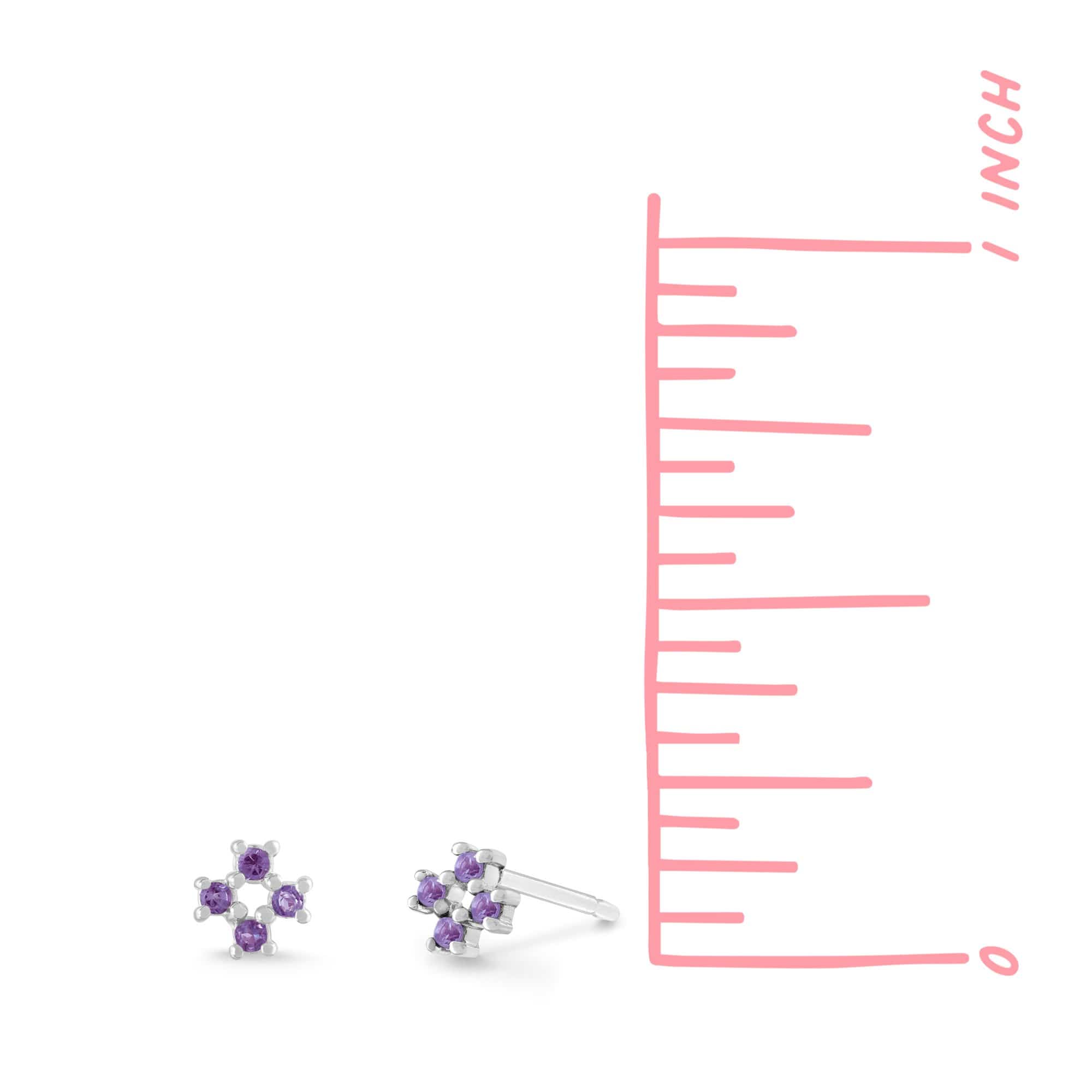Boma Jewelry Earrings Mini Gemstone Cross Studs
