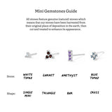 Boma Jewelry Earrings Mini Gemstone Cross Studs