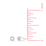 Boma Jewelry Earrings Mini open circle studs earring sterling silver
