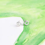 Boma Jewelry Earrings Mini open circle studs earring sterling silver