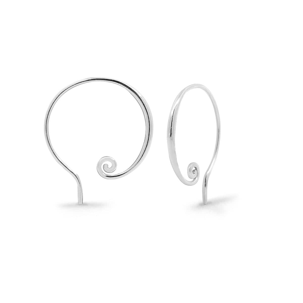 Boma Jewelry Earrings Mini Spiral Pull Through Hoops Earrings