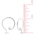 Boma Jewelry Earrings Mini Spiral Pull Through Hoops Earrings